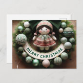 Frohe Weihnachten 2025: Feiern mit Freude und Wärm Postkarte (Vorne/Hinten)