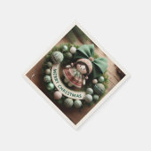 Frohe Weihnachten 2025: Feiern mit Freude und Wärm Serviette (Ecke)