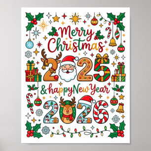 Frohe Weihnachten 2025 - Frohes Neues Jahr 2026 Ma Poster