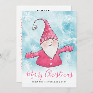 Frohe Weihnachten 2025 Kalender Blue Pink Gnome