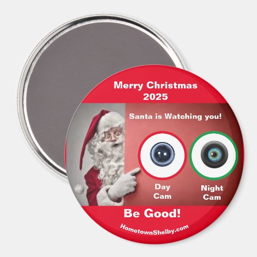 Frohe Weihnachten 2025 Magnet (Vorderseite/Rückseite)