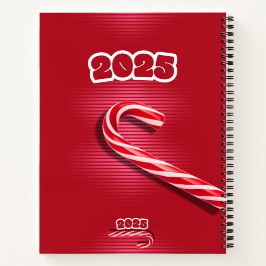 Frohe Weihnachten 2025 Notizblock (Rückseite)