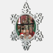 Frohe Weihnachten 2025 Snowflake Ornament (Rechts)