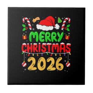 Frohe Weihnachten 2026 Familien-Matching-Kostüm Sa Fliese