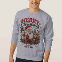 Frohe Weihnachten 2026 Vintage Santa Rentier Schne