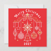Frohe Weihnachten 2027 Design (Vorderseite)