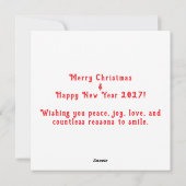 Frohe Weihnachten 2027 Design (Rückseite)
