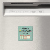 Frohe Weihnachten 20XX Template Kitchen Magnet (In Situ (Geschirrspüler))