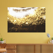 Frohe Weihnachten 22 überpackte Canvas Leinwanddruck (Insitu (Wohnzimmer))
