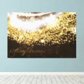 Frohe Weihnachten 22 überpackte Canvas Leinwanddruck (Insitu (Holzboden))