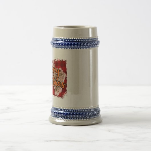 Frohe Weihnachten 22oz Bier Tasse (Mittel)