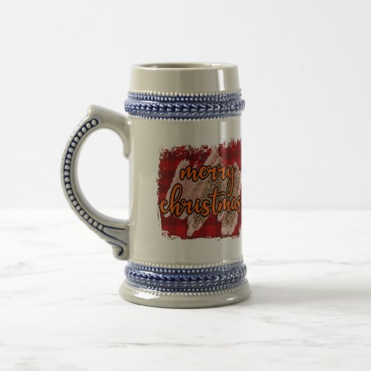 Frohe Weihnachten 22oz Bier Tasse (Links)