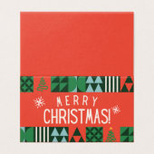 Frohe Weihnachten 25 Pack Weihnachtskarten (Außenseite Aufgefaltet)