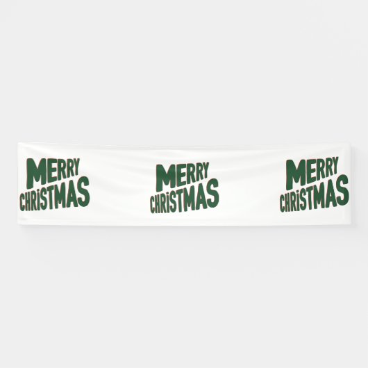 Frohe Weihnachten 2.5x10 Vinyl Banner (Horizontal)