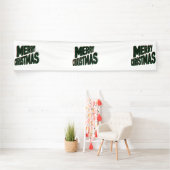 Frohe Weihnachten 2.5x12 Vinyl Banner (Insitu)