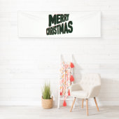 Frohe Weihnachten 2.5x8 Vinyl Banner (Insitu)