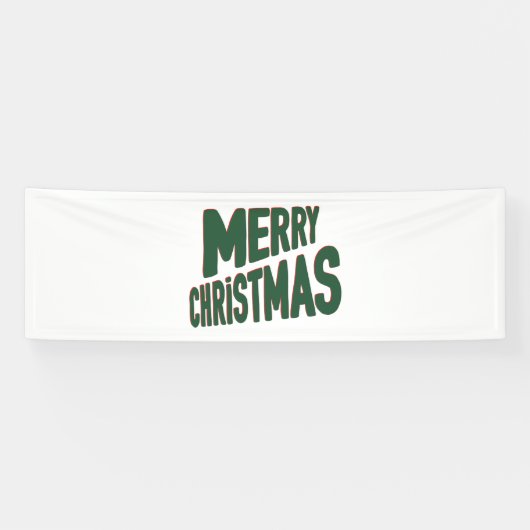 Frohe Weihnachten 2.5x8 Vinyl Banner (Horizontal)