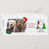 Frohe Weihnachten 2 Bäume Strumpf Snowman (Vorne/Hinten)