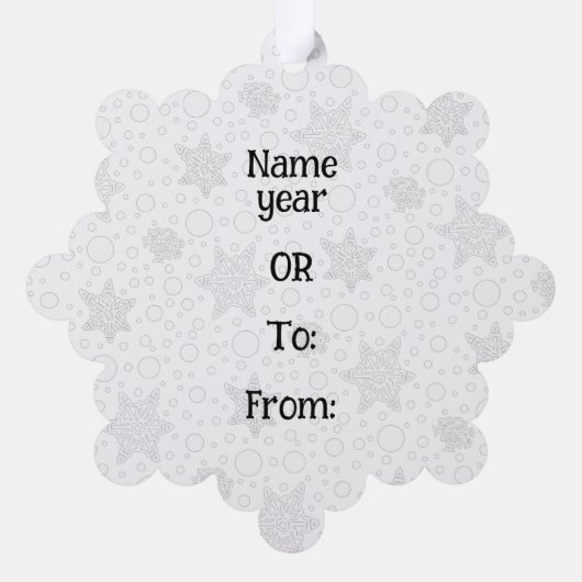 Frohe Weihnachten 2 Bäume Strumpf Snowman Ornament Karte (Rückseite)