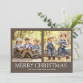 Frohe Weihnachten 2 Familienhotel Rustic Brown Fot (Stehend Vorderseite)