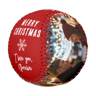 Frohe Weihnachten 2 Foto Collage Andenken Baseball