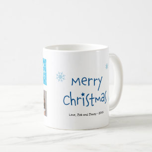 Frohe Weihnachten 2 Foto Custom Tasse