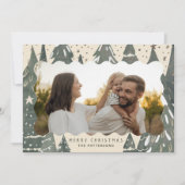 Frohe Weihnachten 2 Foto Familienwinterbäume (Vorderseite)