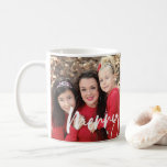 Frohe Weihnachten 2 Foto Tasse<br><div class="desc">Diese einfache Tasse bietet Ihnen Fotos mit "fröhlichen Weihnachten" in Schriftzeichen. Personalisieren Sie es für Ihre Bedürfnisse. In meinem Geschäft finden Sie passende Produkte.</div>