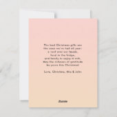 Frohe Weihnachten! 2 Foto, Weihnachtsbaum Feiertagskarte (Rückseite)