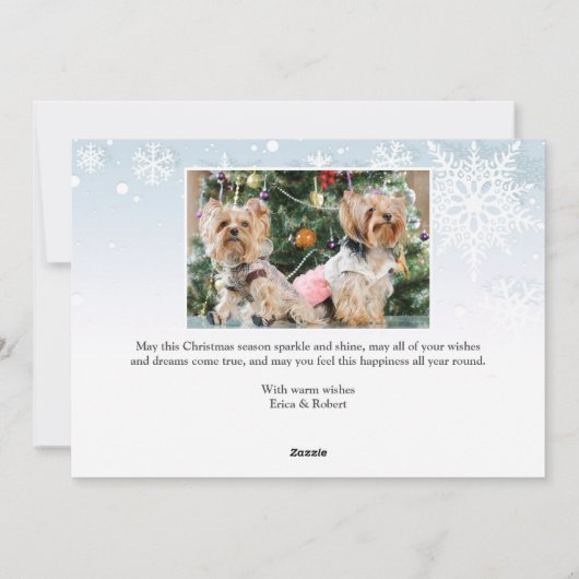 Frohe Weihnachten 2 FOTO Weihnachtskarte (Rückseite)