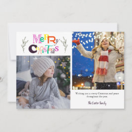 Frohe Weihnachten 2 Fotocollage Typografie Künstle