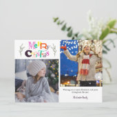 Frohe Weihnachten 2 Fotocollage Typografie Künstle (Stehend Vorderseite)