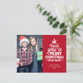 Frohe Weihnachten 2 Fotos (Stehend Vorderseite)