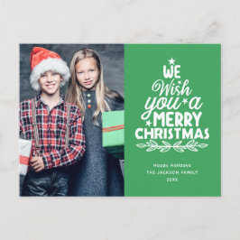 Frohe Weihnachten 2 Fotos Urlaub Postkarte