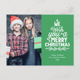 Frohe Weihnachten 2 Fotos Urlaub Postkarte