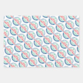 Frohe Weihnachten 2 Geschenkpapier Set (Vorderseite)