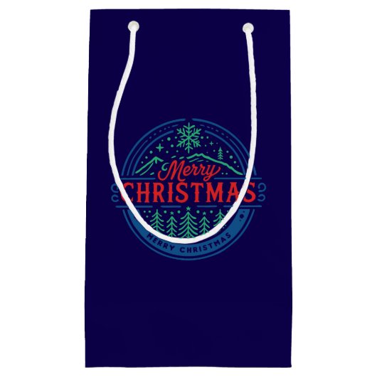 Frohe Weihnachten 2 Kleine Geschenktüte (Vorderseite)