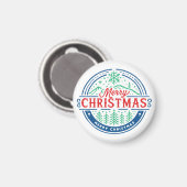 Frohe Weihnachten 2 Magnet (Vorderseite/Rückseite)