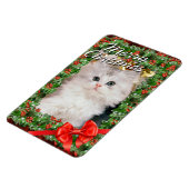 Frohe Weihnachten 2 Premium Magnet (Linke Seite)