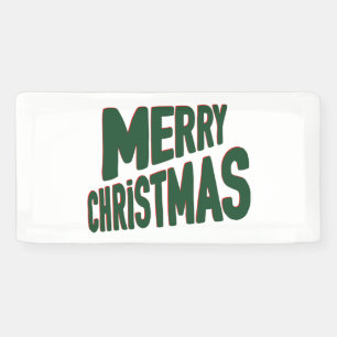 Frohe Weihnachten 2x1 Vinyl Banner