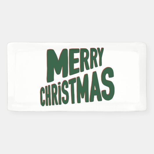 Frohe Weihnachten 2x1 Vinyl Banner (Horizontal)