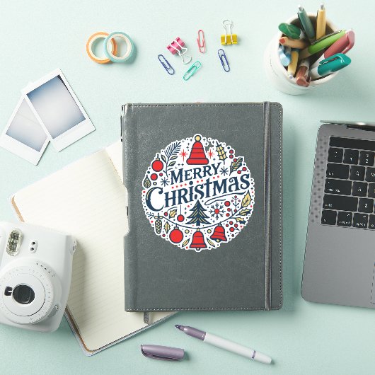 Frohe Weihnachten 3 Aufkleber (iPad Hülle)
