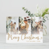 Frohe Weihnachten 3 Foto (Stehend Vorderseite)