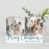 Frohe Weihnachten 3 Foto (Stehend Vorderseite)