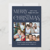 Frohe Weihnachten 3 Foto Blue (Vorderseite)