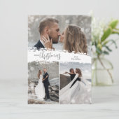 Frohe Weihnachten 3 Foto Collage (Stehend Vorderseite)