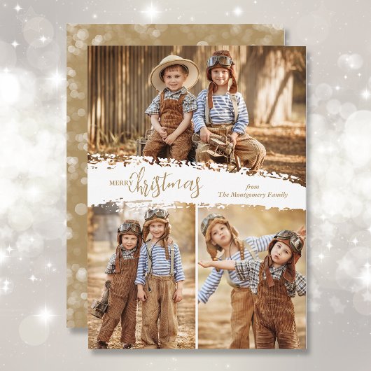 Frohe Weihnachten 3 Foto Collage