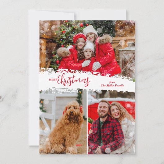 Frohe Weihnachten 3 Foto Collage (Vorderseite)