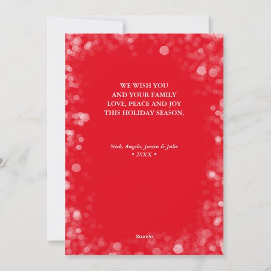 Frohe Weihnachten 3 Foto Collage (Rückseite)