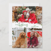 Frohe Weihnachten 3 Foto-Collage (Vorderseite)